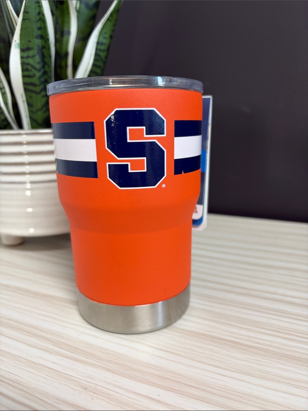 Syracuse Orange Stainless Tumbler with Navy 'S' Logo!! NWT 🧡